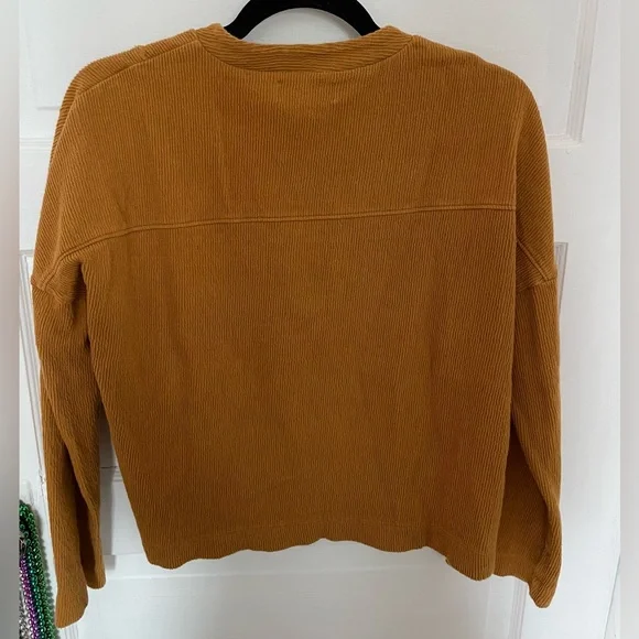 Madewell Corduroy Yellow Longsleeve - Picture 2 of 3